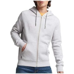 Superdry Herensweatshirt Met Rits En Capuchon Van Biologisch Katoen - Heren - Maat S