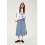 My Essential Wardrobe - DangoMW - A-lijn Rok - Blauw - Denim