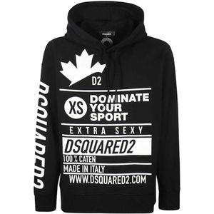 Dsquared2 Dominate Your Sport Oversized zwarte hoodie