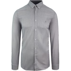 Lacoste - Slim Fit Oxford - Geweven Overhemd - Grijs - Lange Mouw