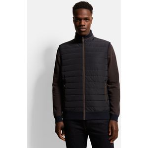 Bugatti - Sweatvest - Navy - Met Breedtestiksels