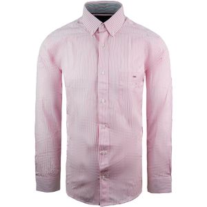 Eden Park - Regular - Lange Mouw - Roze - Heren Oxford Overhemd