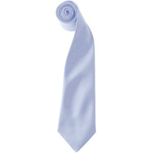 Premier Kleuren Heren Satin Clip Tie (Pakket van 2) (Lichtblauw)