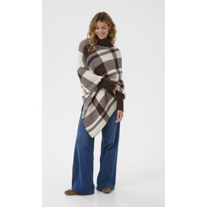 Poncho CRLivia Poncho Loose fit brown white