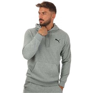 Puma Essentials hoodie met klein logo voor heren, grijs