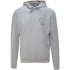 Aquascutum Heren Aldis Embleem Logo Hoodie (Grijs)