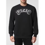 Philipp Plein - Sweatshirt LS Stones Gothic Plein - Wit - Unisex - Katoen
