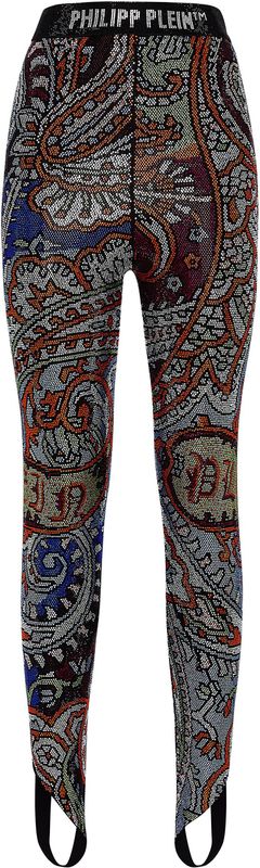 Philipp Plein - Leggings - Veelkleurig - Katoen - Asymmetrische Zoom