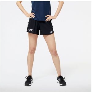 Women's New Balance London Edition Impact Run 3in Shorts in Black