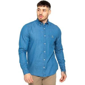 Enzo | Heren Regular Fit Denim Overhemd