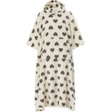 Dames Overmaatdeken Hoodie | Sleep Snob | Extra Lange Fleece Draagbare Deken - Harten