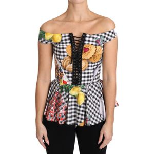 Dolce & Gabbana - Corset Top Blouse - Veelkleurig - Katoen