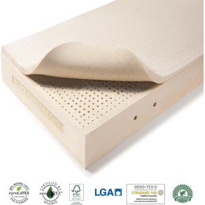 100% natuur Latex Dual matras 24 cm 100 x 220 cm