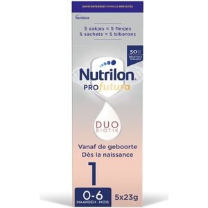 Nutrilon Profutura 1 Zuigelingenmelk Poeder Baby 0-6 Maanden 5x23g
