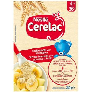 Nestle Cerelac Granen Biscuitkruimeltjes Baby 4+ Maanden 250g