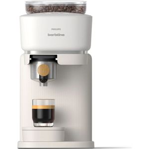 Baristina Espressomaschine - Naturweiß / Eschenholz Siebträger