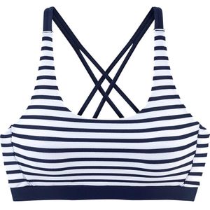 Lascana - Bustier-Top Damen white navy stripes
