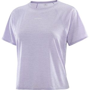 Salomon - SHKout Air Cropped T-Shirt Damen cosmic sky