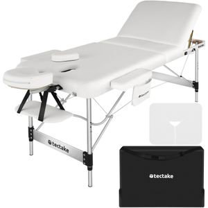 Tectake - Phuket - Massagetafel - Inklapbaar - Zwart - Aluminium Frame