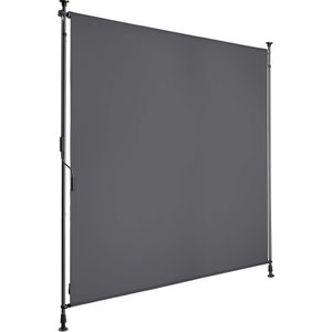 Zonnescherm Taija met handslinger - 150 x 310 cm, zwart