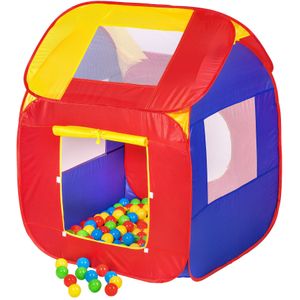 tectake® - Kindertent speelhuis speeltent ballenbak 200 ballen 400729
