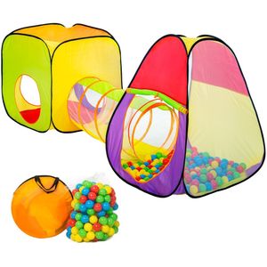 Bobbel Home Kindertent - speelhuis - speeltent - ballenbak 200 ballen