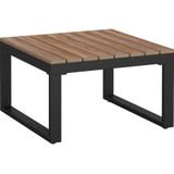 Tectake Tuin-loungeset Eliar - 4-delig - Aluminium Frame - Zwart