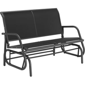 Schommelbank Greta 2-zitter 121x72x86,5cm - zwart