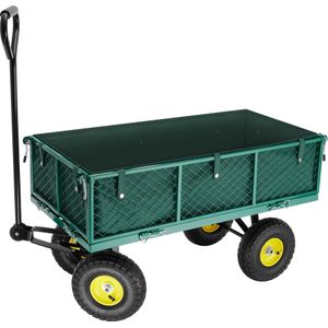 Bolderwagen Transportkar - Groen - Maximaal 350kg - Inklapbaar