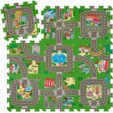 Tectake - MyCity - Puzzelmat - Kleurrijk - 9-delig - Antislip