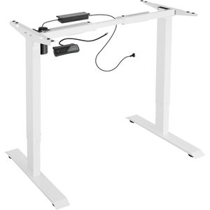Tafelonderstel elektrisch in hoogte verstelbaar, geheugenfunctie. 85-129x65x71-121cm - wit