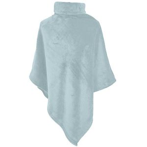 Comfortabele poncho voor binnen of buiten - Jade (lichtblauw)