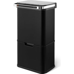 Prullenbak van 60L met sensor en ozon sterilisatie - Zwart