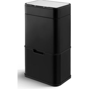 Prullenbak van 60L met sensor en ozon sterilisatie - Zwart