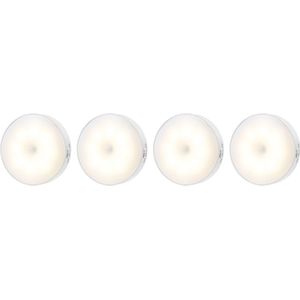 Set van 4 ledspots met sensor - 2 sets van 4 spots