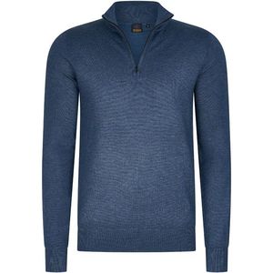 Mario Russo - Half Zip Sweater - Lichtblauw