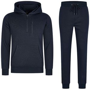 Mario Russo Trainingspak Achilles - Huispak - Joggingpak - Hoodie - Zwart - M