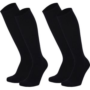 Comfort Essentials - Compressie Sokken - Navy - Steunkousen - 2 Paar