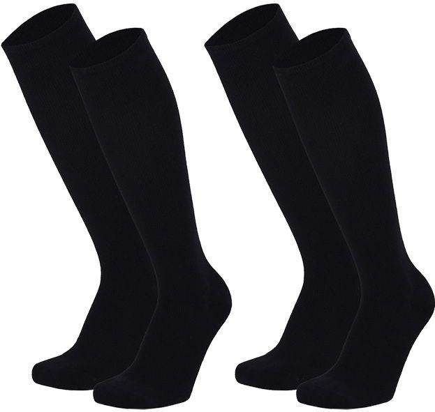 Comfort Essentials - Compressie Sokken - Navy - Steunkousen - 2 Paar