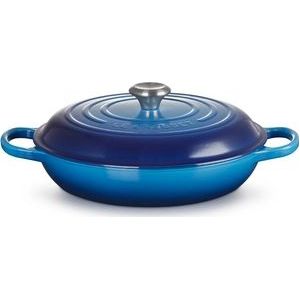 Le Creuset Braadpan Campagnard Signature Azure - ø 30 cm / 3.5 Liter
