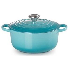 Braadpan Le Creuset Signature Rond Caribbean Blue 20 cm