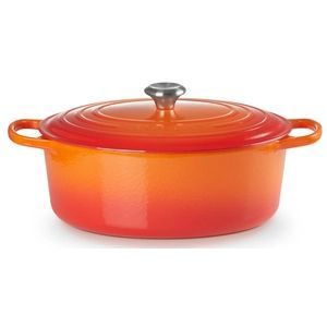 Le Creuset Ovale braad-/ stoofpan - 13,9L - 40cm - Oranjerood
