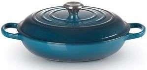 Braadpan Le Creuset Campagnard Deep Teal 30 cm