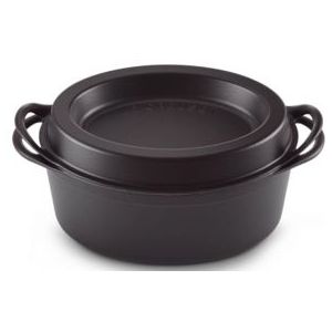 Braadpan Le Creuset 32 cm Doufeu Ovaal Mat Zwart