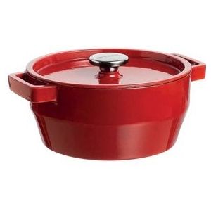 Pyrex Slowcook Braadpan - Rood - 20 cm - Gietijzer