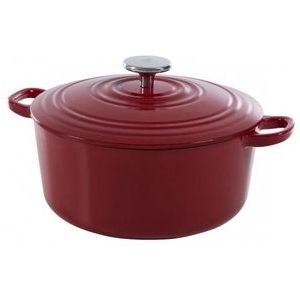 BK Bourgogne braadpan Ø 24 cm - rood - gietijzer - inductie