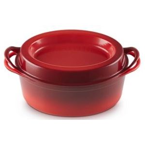 Braadpan Le Creuset 32 cm Doufeu Ovaal Kersenrood