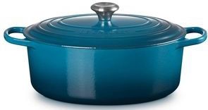 Braadpan Le Creuset Signature Ovaal Deep Teal 31 cm
