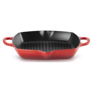 Hoge Grill Le Creuset Vierkant Kersenrood 30 cm