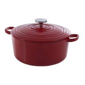 BK Bourgogne braadpan Ø 28 cm - rood - gietijzer - inductie